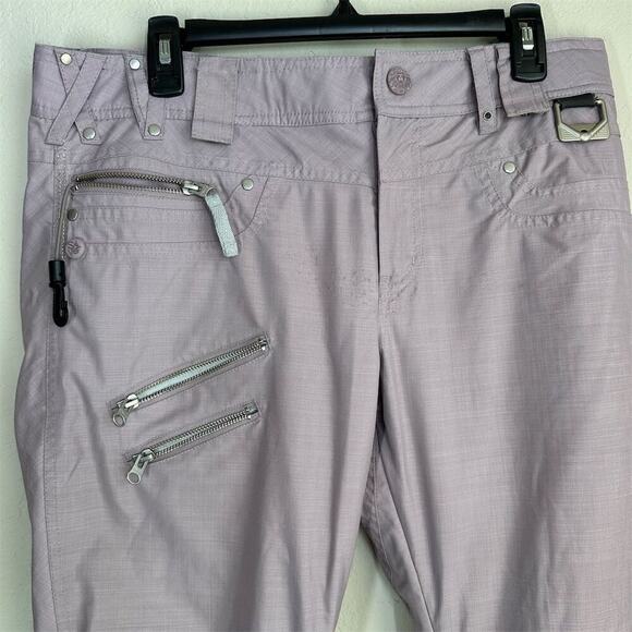 Oakley Women's Purple Gretchen Bleiler Insulated Snowboard Pants Size M - Picture 2 of 15